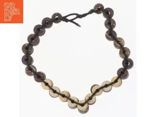 Armbånd af trærondeller (str. 9 cm)