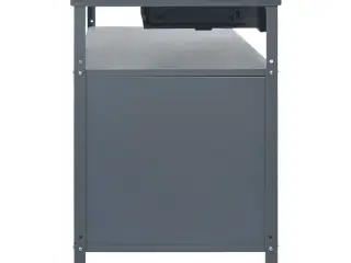 Arbejdsbord 120x60x85 cm stål sort