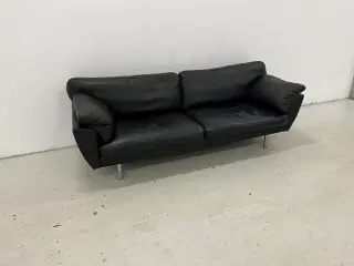 Ilva Palermo 3 Pers.Sofa i sort okselæder.