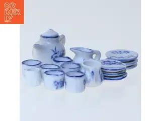 Miniature porcelæns tesæt (str. 1 cm og 2 cm)