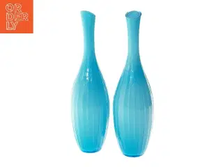 Sæt af blå vaser (str. 36 cm)