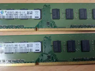 SDRAM - DDR3 - 2x4GB, 1,5 volt, 1333mhz/pc-10600