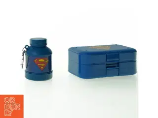 Superman Medicinæske og drikkedunk fra Smartshake (str. 13 x 8 x 5 cm 8 x 5 cm)