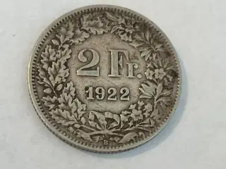 2 Francs Switzerland 1922