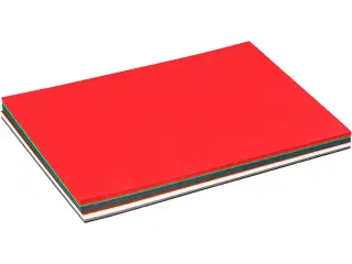 Julekarton, A5, ark 150x210 mm, 180 g, ass. farver, 60ass. ark/ 1 pk.