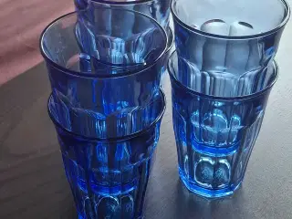 Drikkeglas i blå 6 stk á 33 cl. DURALEX