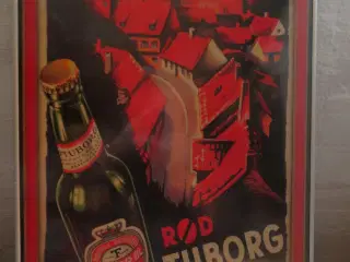 Rød Tuborg plakat.