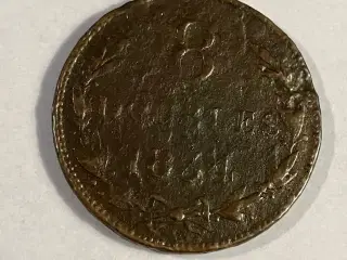 8 Doubles Guernsey 1864 - Meget slidt