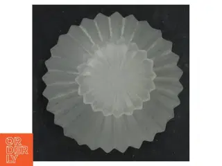 Parfume flaske i matteret glas med låg (str. 8 cm)