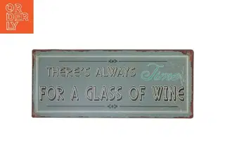 Vin-tema metalskilt fra Lafinesse (str. 30,5x13 cm)