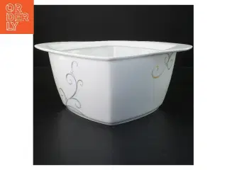 Porcelæns skål med låg fra Fyrklveten Victoria (str. Ø 27 cm)