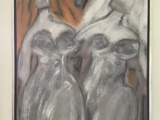 Akrylmaleri, Ole, motiv: Kvinde krop