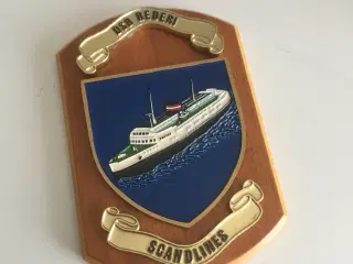 dsb rederi scandlines plakette relief