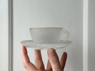 Arcopal espressokop m underkop, grå