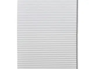 Plisségardiner 70 x 200 cm hvid