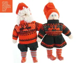 Strikkede nissefigurer (str. 38x20 cm)