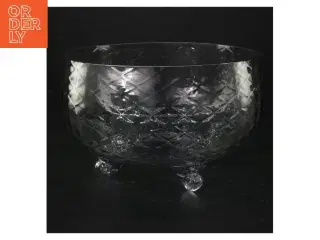 Glasskål med bobleeffekt (str. Ø. 18,5 cm)