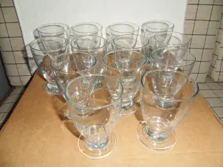 Sodavandsglas. Ølglas. 14 stk. Holmegaard.