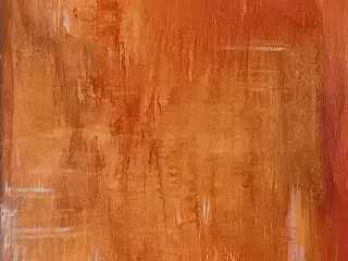 Akrylmaleri i orange toner – Moderne abstrakt kuns