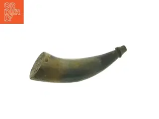 Gammelt krudt hårn Dekorativt horn i træ (str. 14 cm)