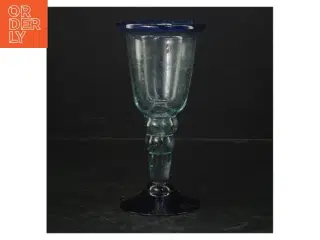Blåt glas (str. Ø. 8 cm. længde, 16 cm)