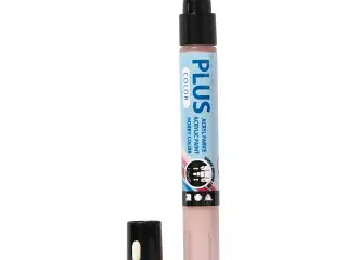 Plus Color Tusch, L: 14,5 cm, streg 1-2 mm, støvet rosa, 5,5 ml, 1 stk.