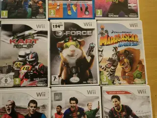 Nintendo wii spil og tilbehør 