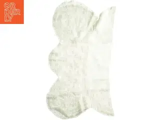 Håndstrikket tæppe (str. 90 x 86 cm)