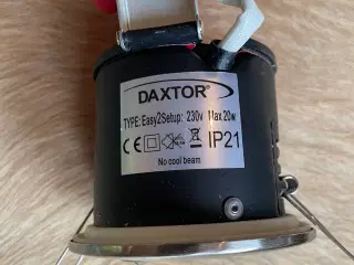 Daxtor indbygningsspots