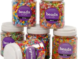 Perlemix, str. 7-10 mm, hulstr. 2-4 mm, ass. farver, 6x700 ml/ 1 pk.