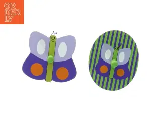 Trækninger med Sommerfugl og cirkel mønster (str. 9 x 10 cm. og 9 x 11 cm)