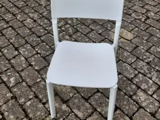 6 Janinge stole i hvid
