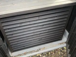 Skjuler til varmepumpe