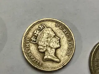 1 Pound England 1991