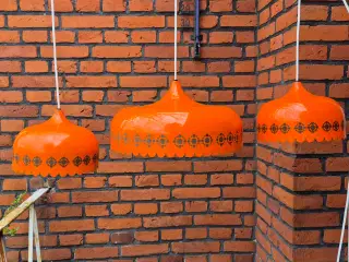 Smukke orange Markise-lamper
