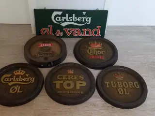Øl skilte. Sælges samlet.