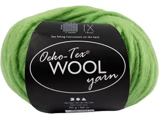 Uldgarn, L: 50 M, lime, 50g/ 1 ngl.
