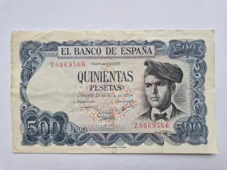 500 Pesetas 1971 Spain