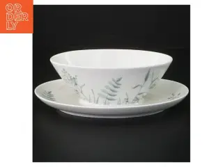 Sovaeskål med blomstermotiv fra Kahla Germany (str. 21 cm)