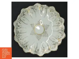 Porcelænskagetallerkener med guldkant fra M Z (str. Ø. 16 cm)