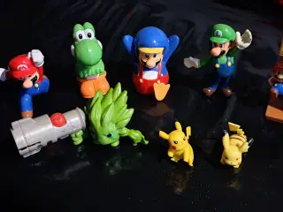 Figurer sælges super mario og pokemon 