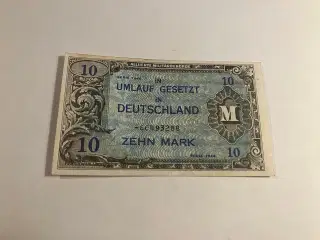 10 Mark Germany Allied Military Currency 1944