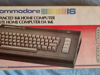 Commodore 16 + 1531 Datasette og QuickShot II Turb