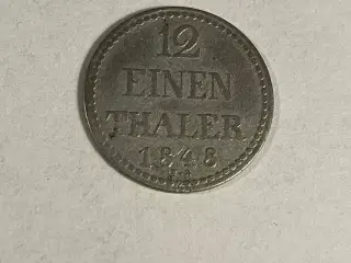 12 Einen Thaler 1848 Mecklenburg