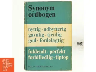 Synomym ordbogen fra Politikens Forlag