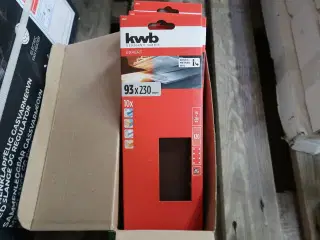9 pk. KWB slibepapir 93x230 mm - 10 stk. i hver pakke