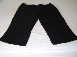 Knæ bukser sorte gabardine