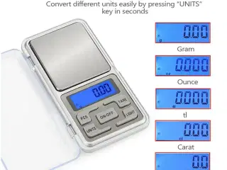NY DIGITALVÆGT  500g  0,01g