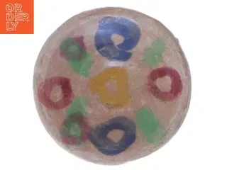 Dekorativ tallerken med farvet mønster (str. Ø 5 cm)