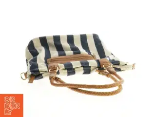 Stribet skuldertaske (str. 38 x 28 cm)